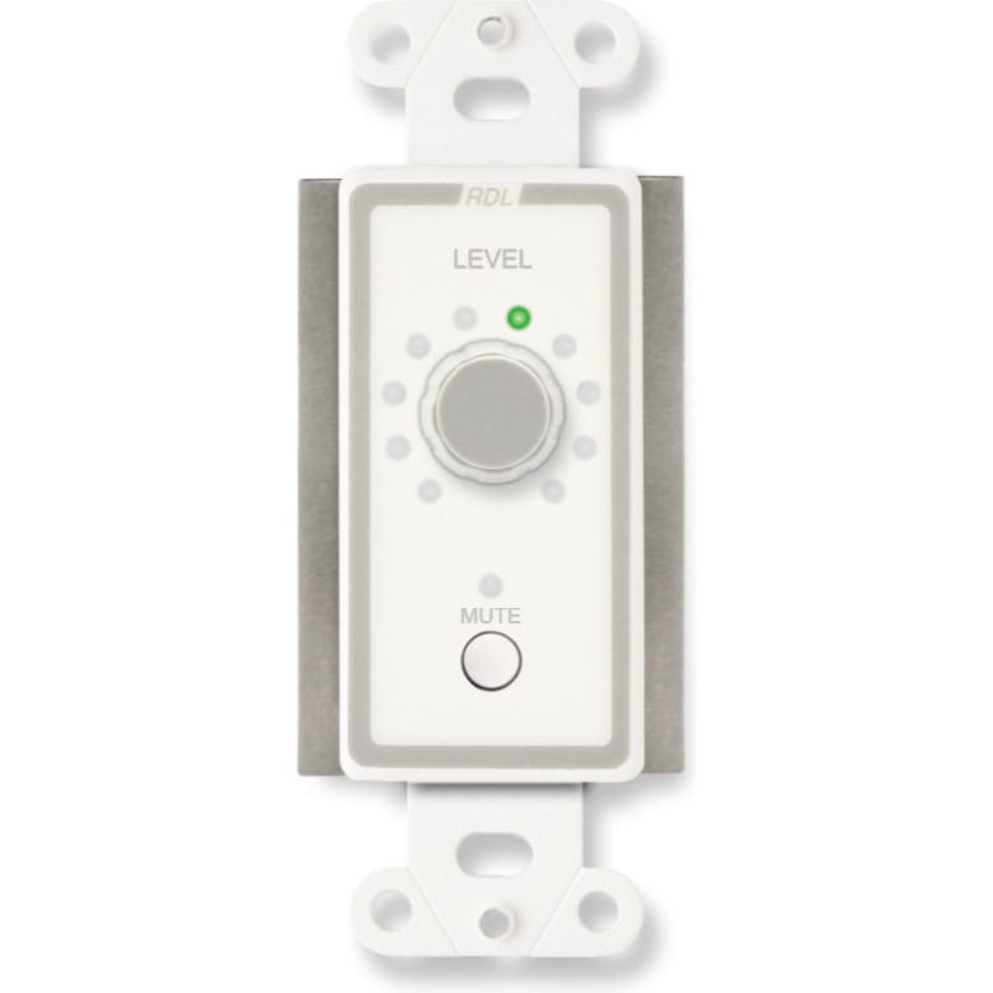 RDL D-RLC10M Remote Level Control with Muting on Decora Plate (White)