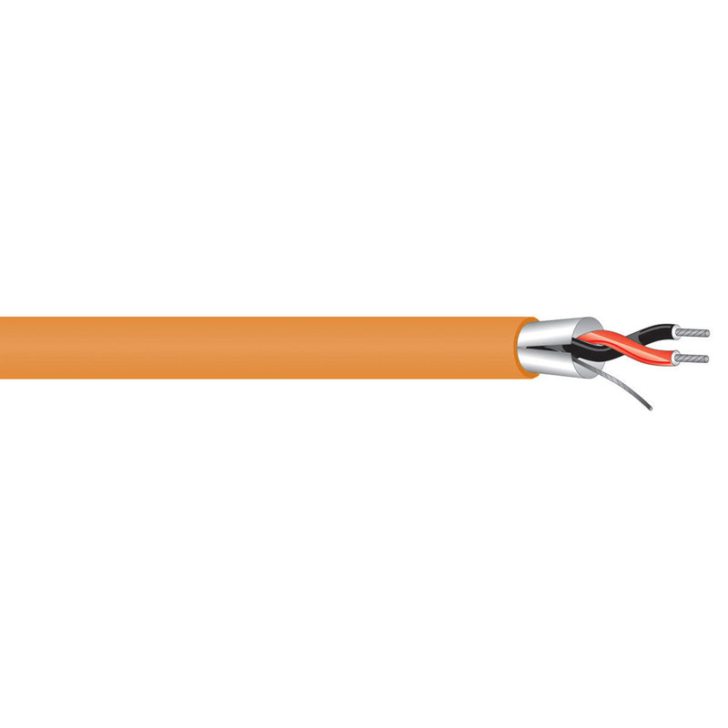 West Penn 454 Miniature Line Level Audio Cable (Orange, By the Foot)