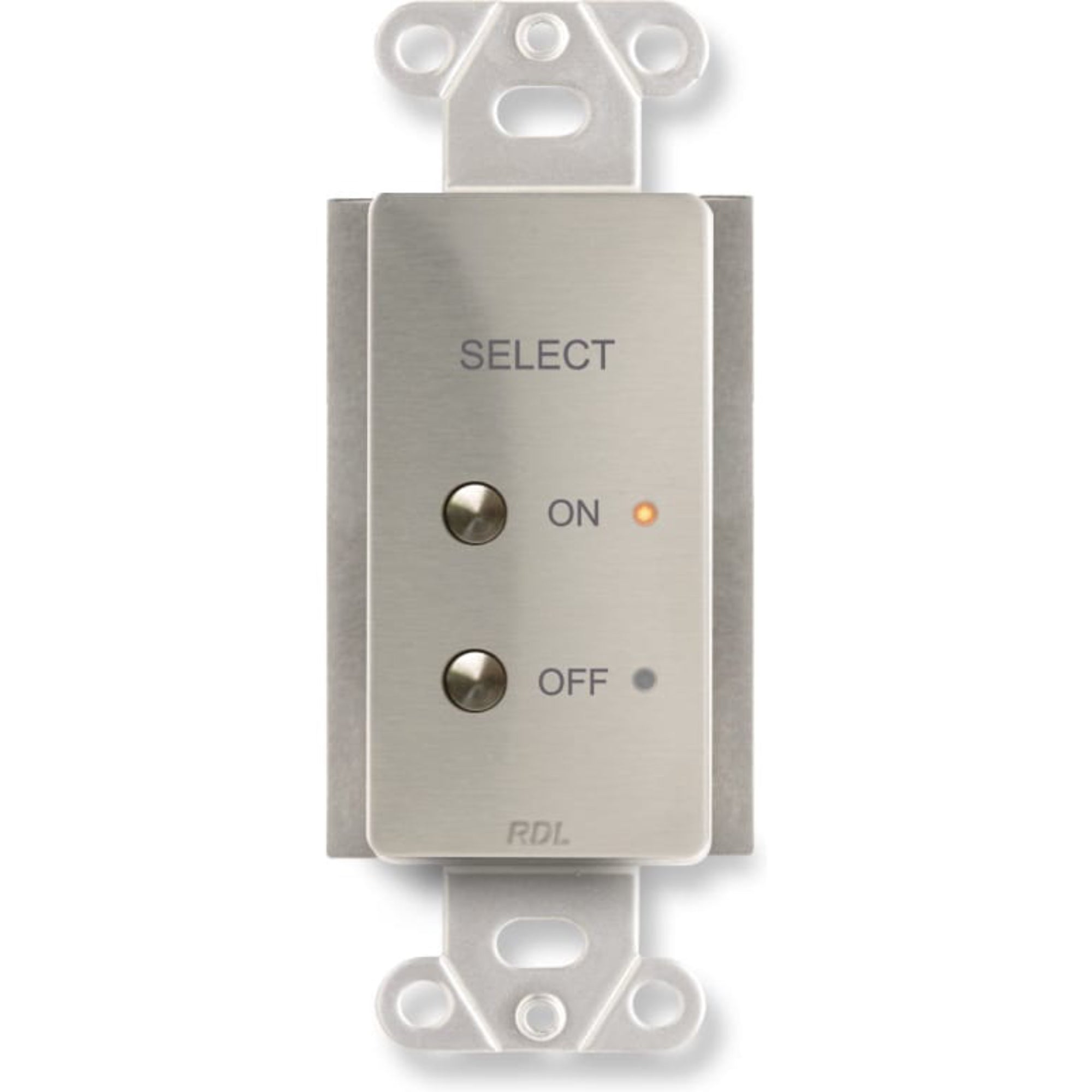 RDL DS-RT2 Remote Control Selector on Decora Plate (Stainless Steel)