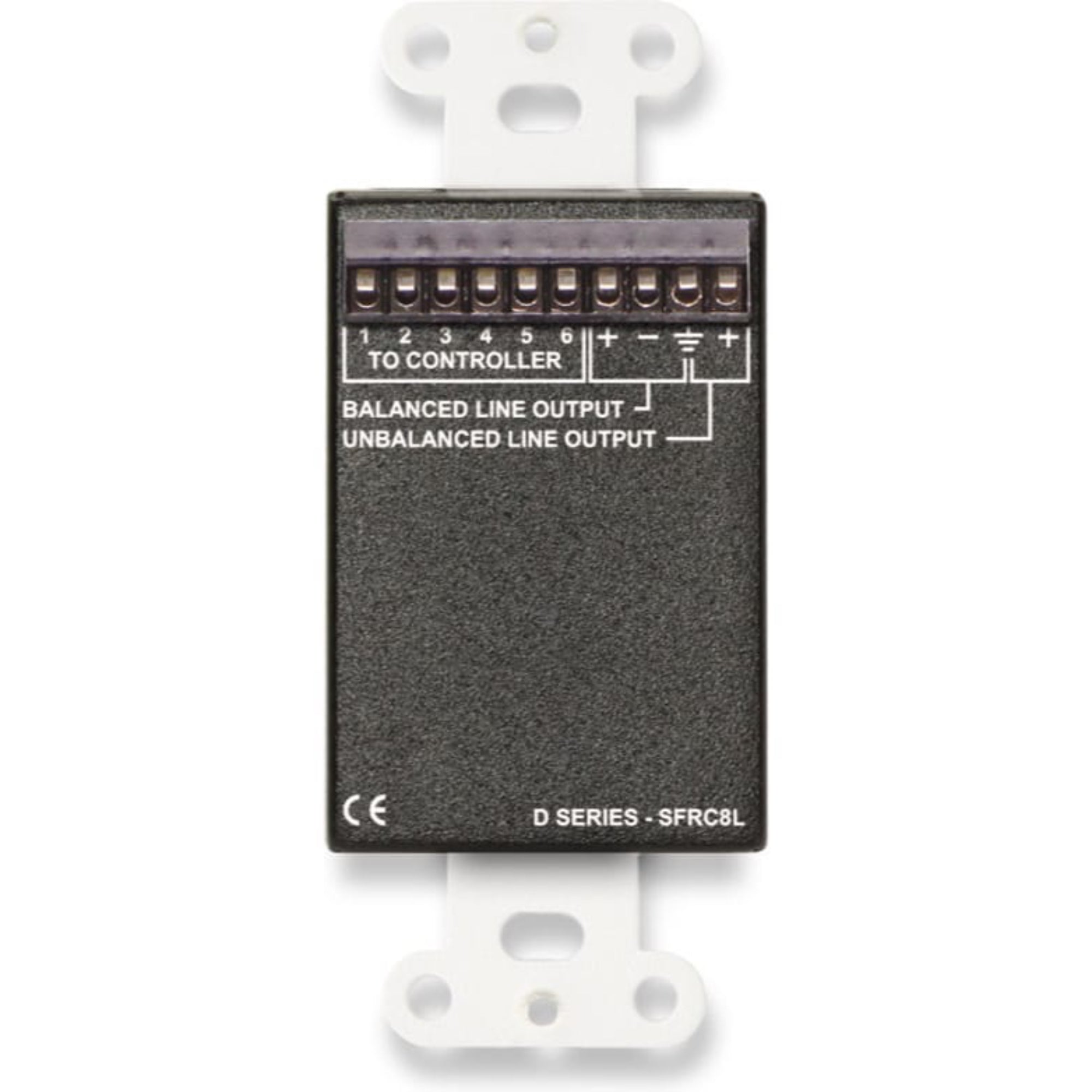 RDL DB-SFRC8L Audio Selector for SourceFlex on Decora Plate (Black)
