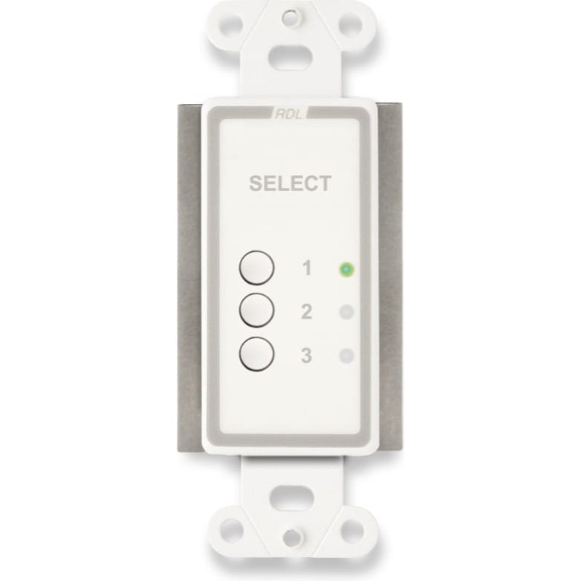 RDL D-TPRX3A Three Input Format-A Source Selector on Decora Plate (White)