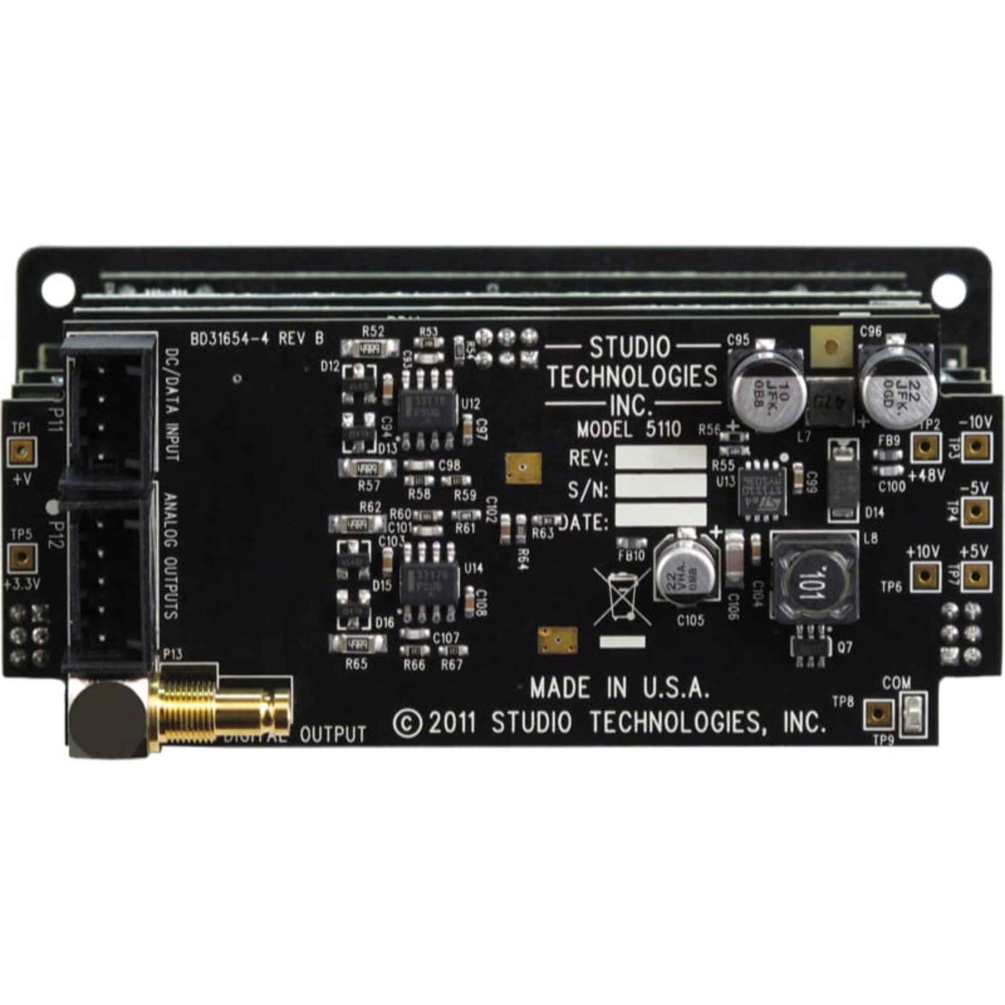 Studio Technologies Model 5110 Mic/Line Input Module (SMPTE)