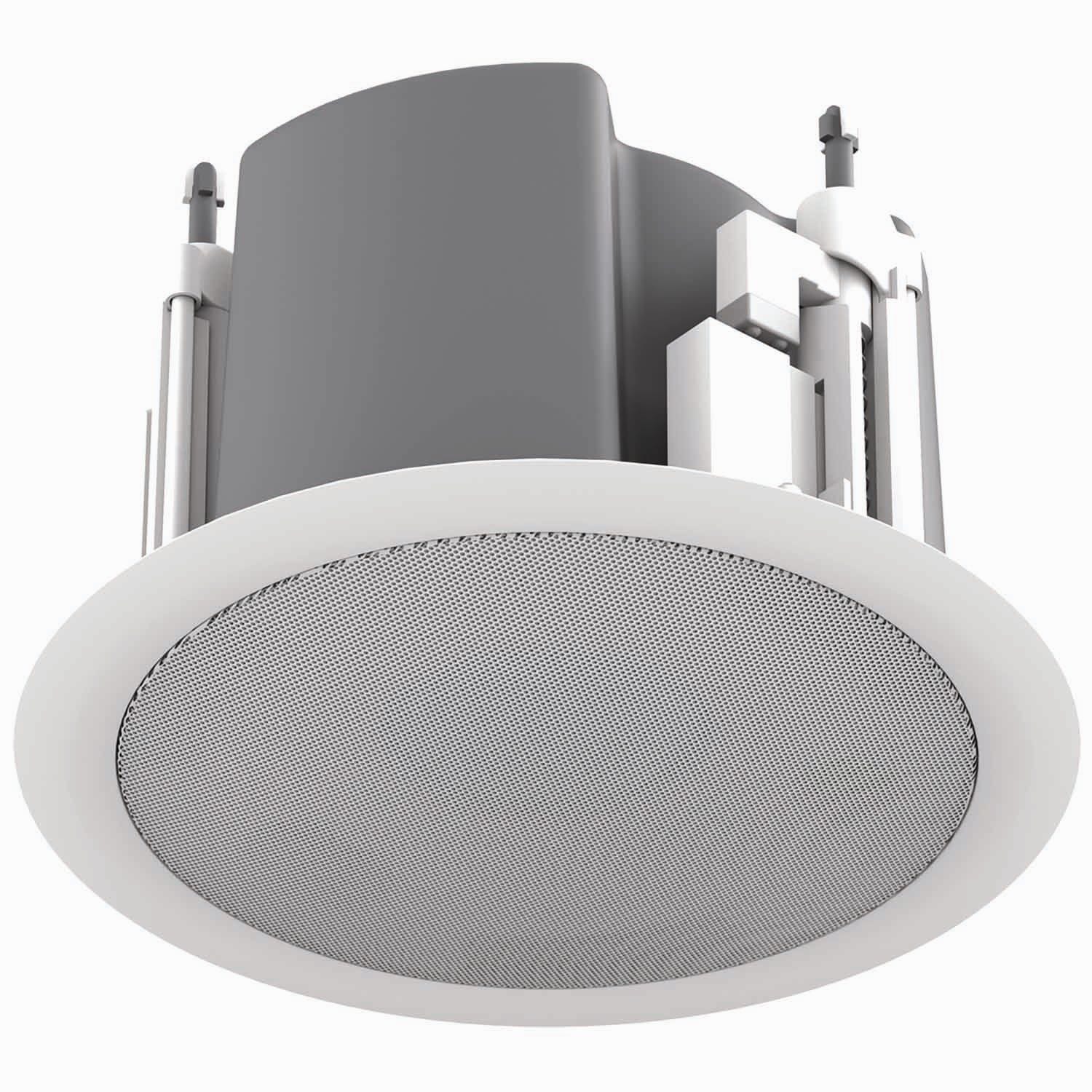 AtlasIED FAP33T-W 3" Full Range In-Ceiling Speaker with 16W 70/100V Transformer (White, Pair)