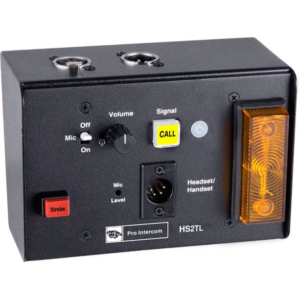 Pro Intercom HS2TL Headset Station (Desktop, Single-Circuit with Light)