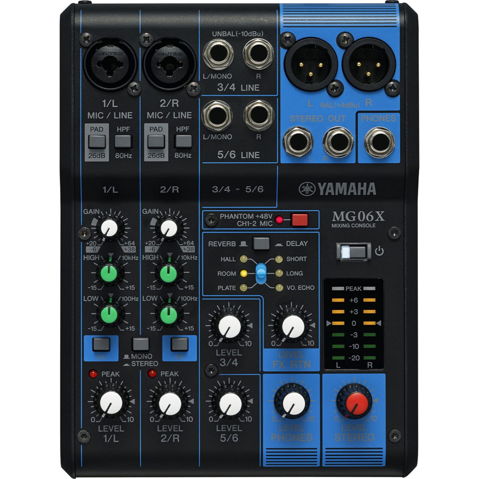 Yamaha MG06X 6-Channel Stereo Mixer with Effects