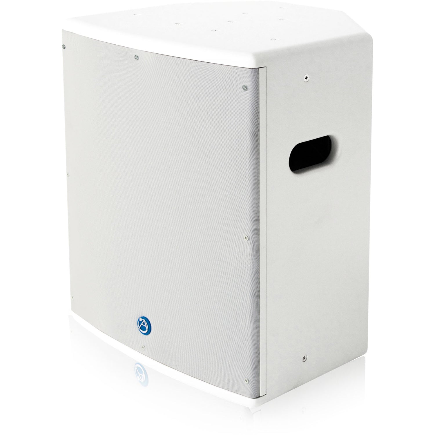 AtlasIED SM12SUB70-W 12" Surface Mount Subwoofer with 60-Watt 70V/100V Transformer (White)