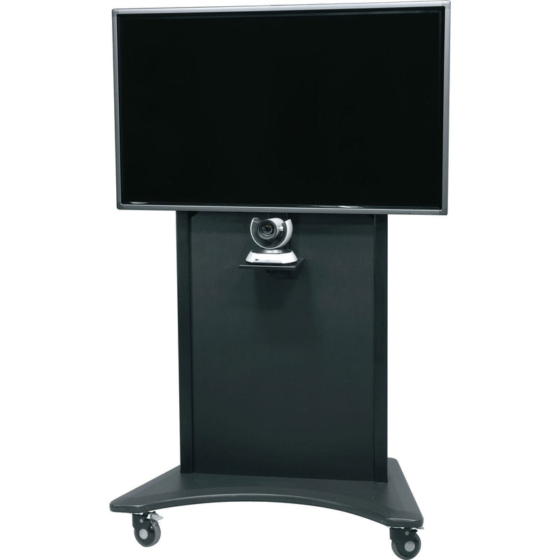 Middle Atlantic FVS-800SC-BK Single Display Cart with Casters (Black)