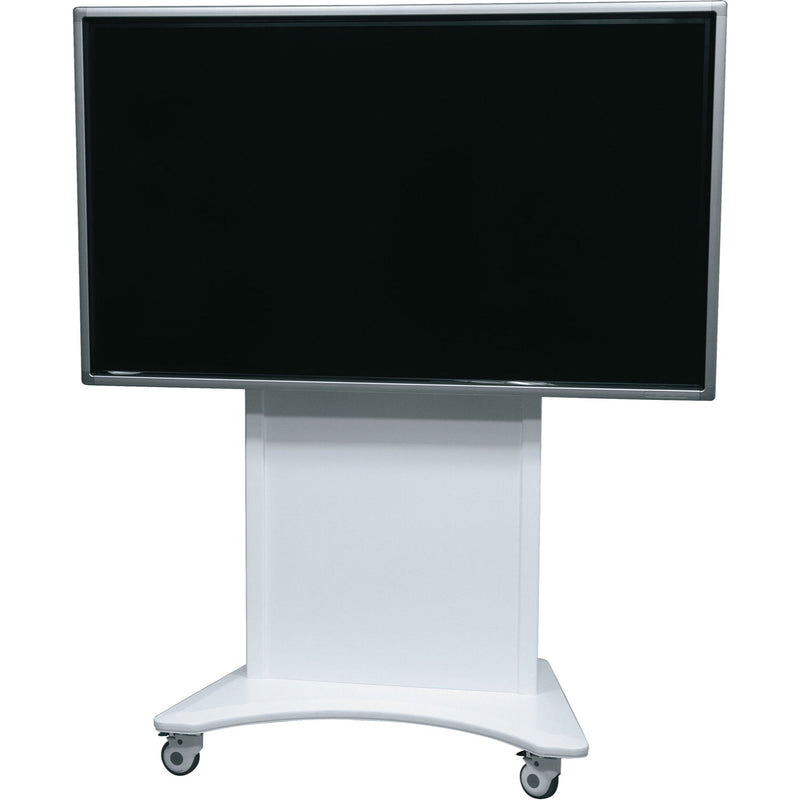 Middle Atlantic FVS-800SC-WH Single Display Cart with Casters (White)