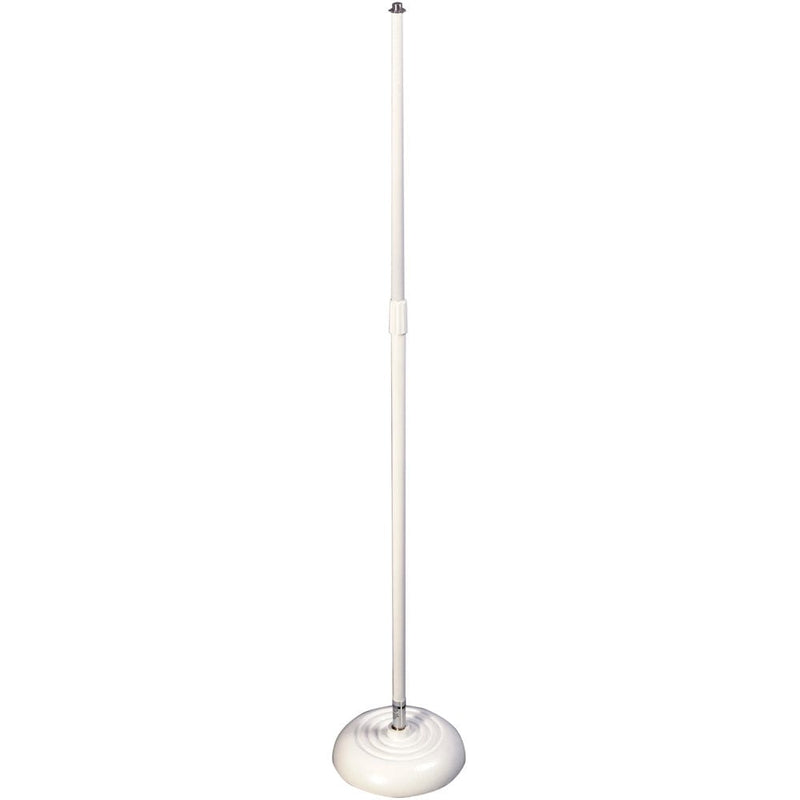 On-Stage MS7201QTRW Round Base Quarter-Turn Microphone Stand (White)