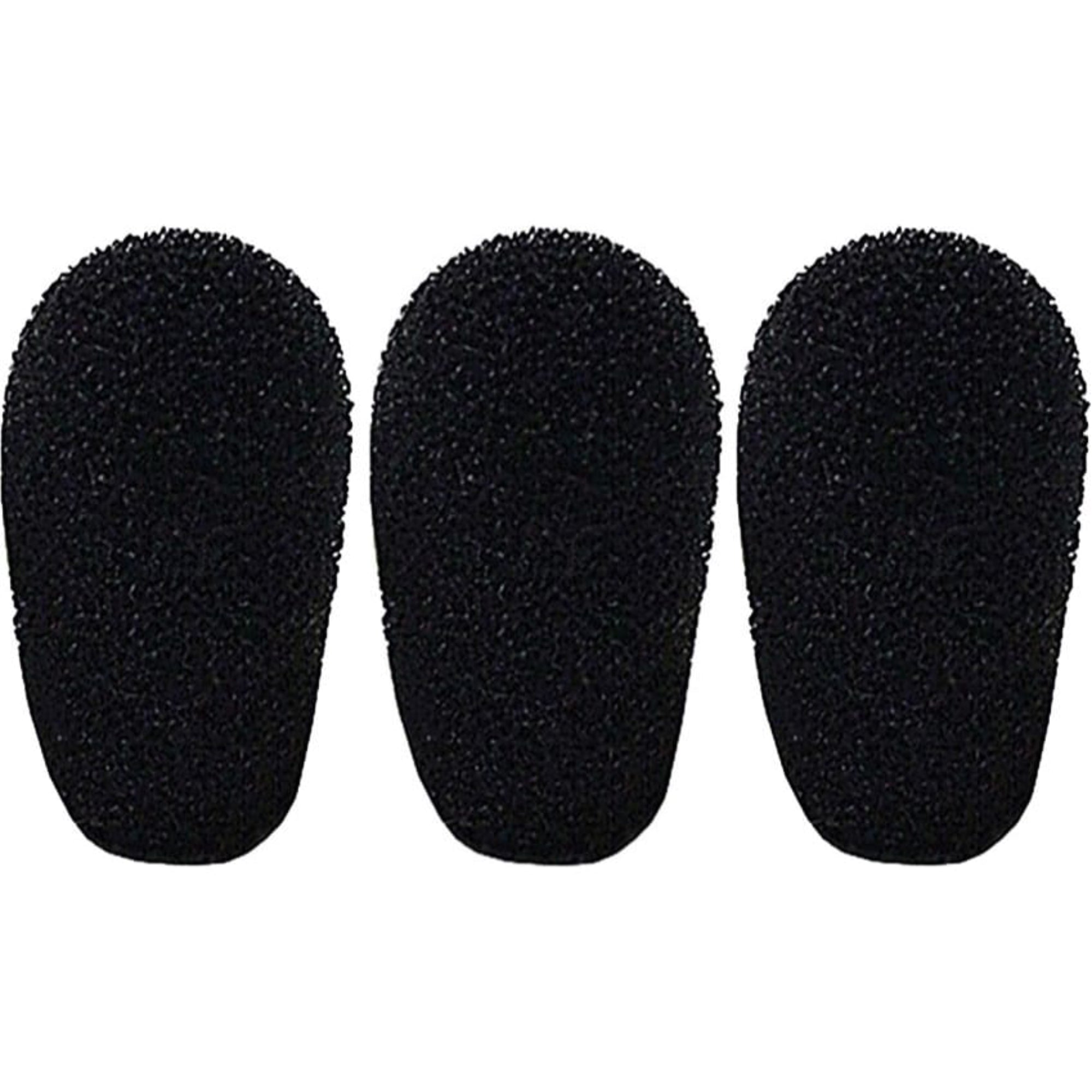 WindTech 2600 Series Windscreens with 2mm Inside Diameter (Black, 3 Pack)