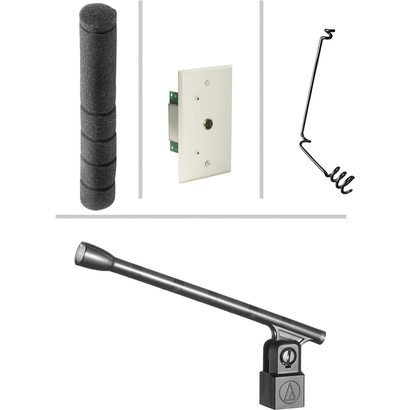 Audio-Technica U853PMU UniLine Condenser Hanging Microphone (Black)