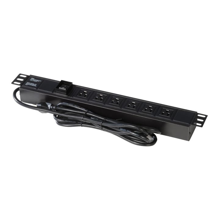 Gator Cases GRW-PWRVERT-6 Power Strip with 6-Outlets