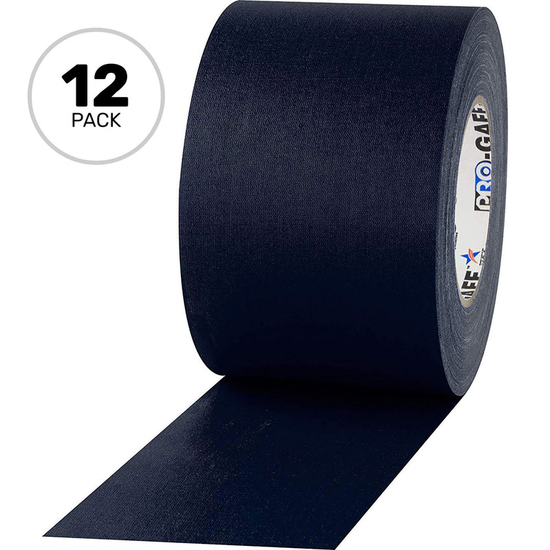 ProTapes Pro Gaff Premium Matte Cloth Gaffers Tape 4" x 55yds (Blue, Case of 12)