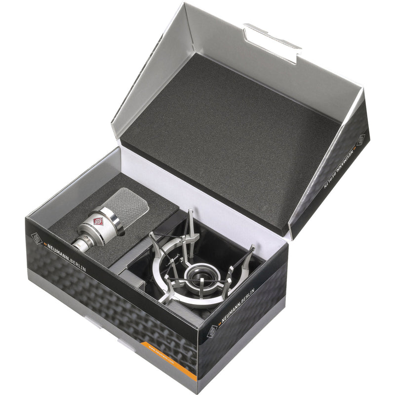 Neumann TLM 102 Studio Set Large-Diaphragm Cardioid Condenser Microphone with Shockmount (Nickel)