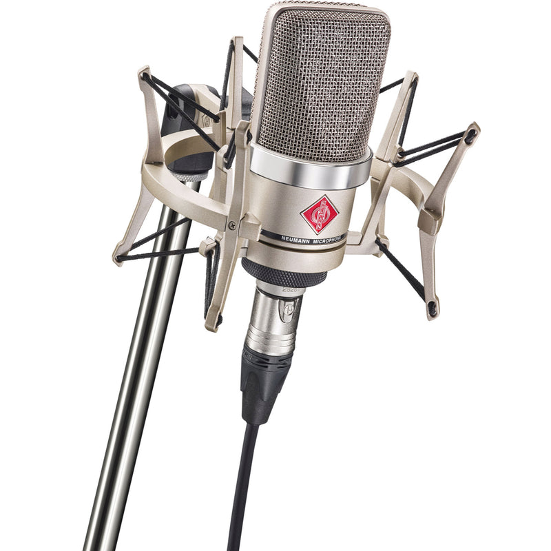 Neumann TLM 102 Studio Set Large-Diaphragm Cardioid Condenser Microphone with Shockmount (Nickel)