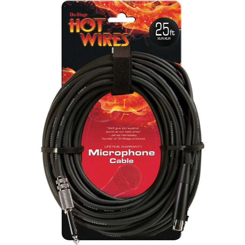 On-Stage MC12-25HZ Hi-Z Mic Cable (25')