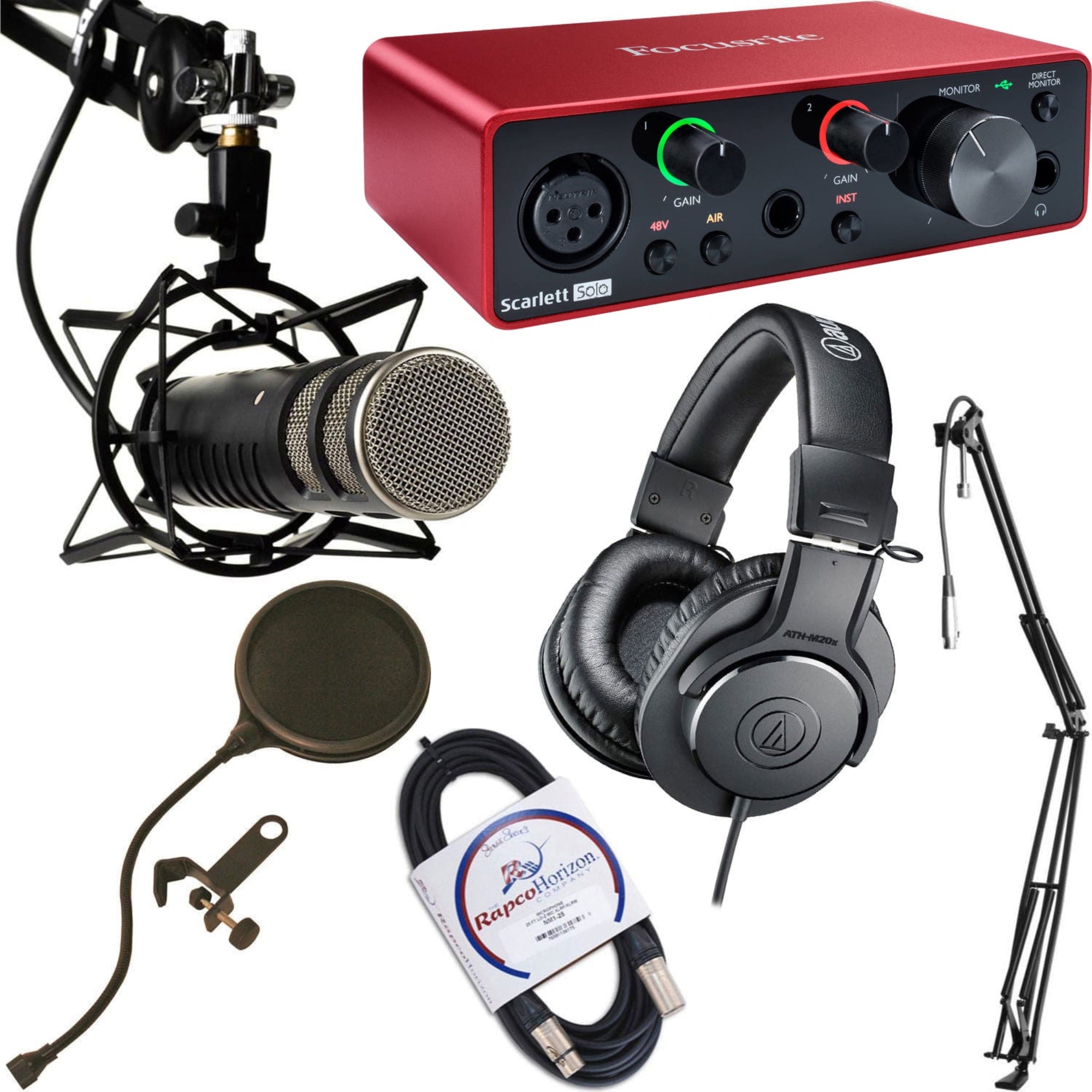 Rode Procaster Broadcast-Quality Dynamic Microphone (Complete Podcasting Bundle)