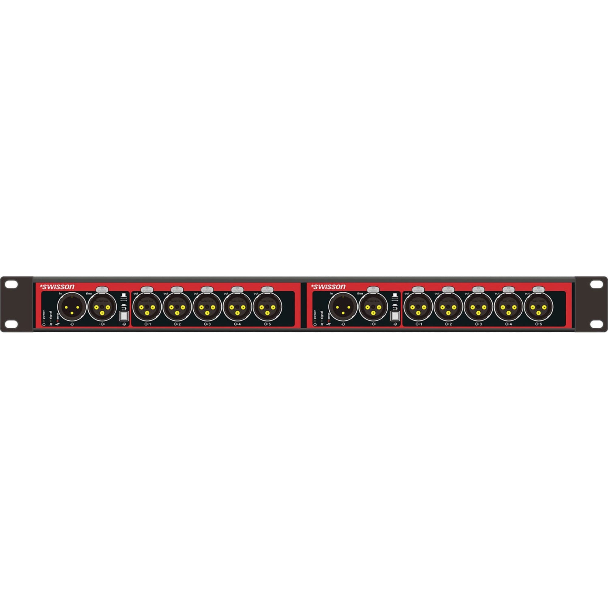 Swisson XSP-5R-5R-US DMX Splitter (Double Rack)
