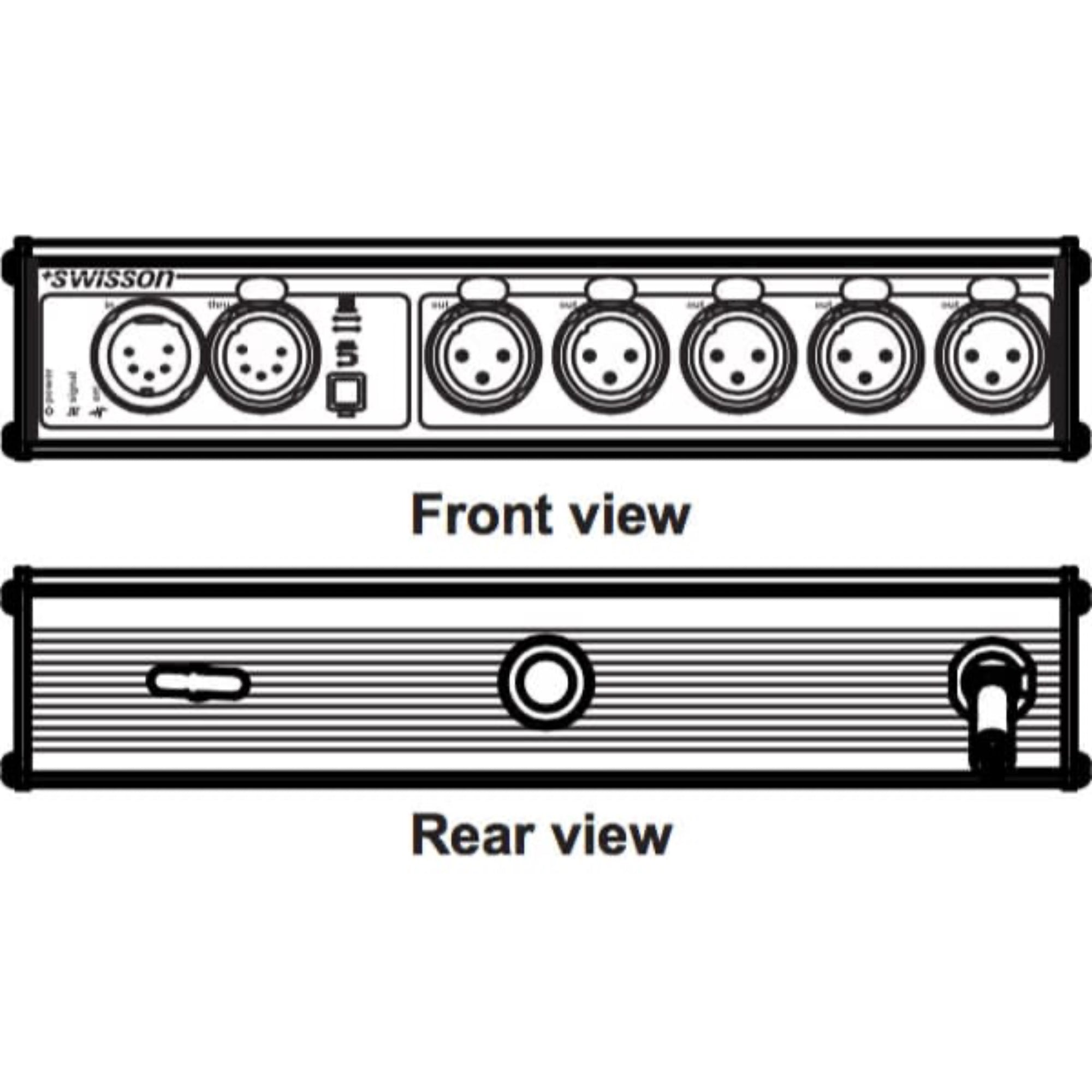 Swisson XSP-5B5-US DMX Splitter (Box)