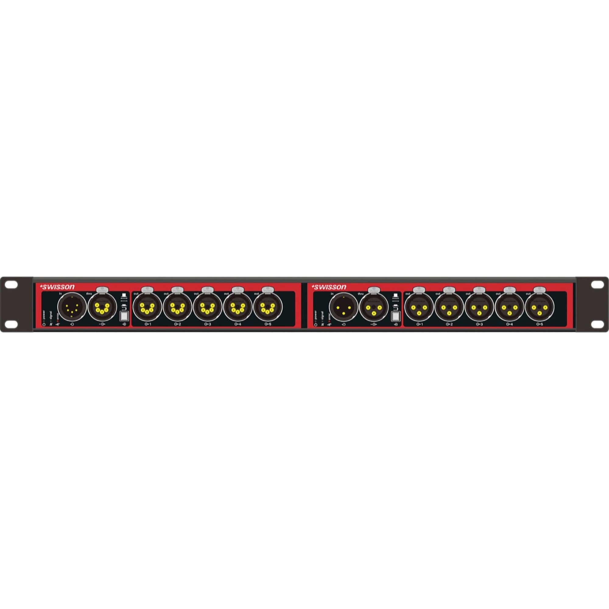 Swisson XSP-5R-3R-US DMX Splitter (Double Rack Mix)