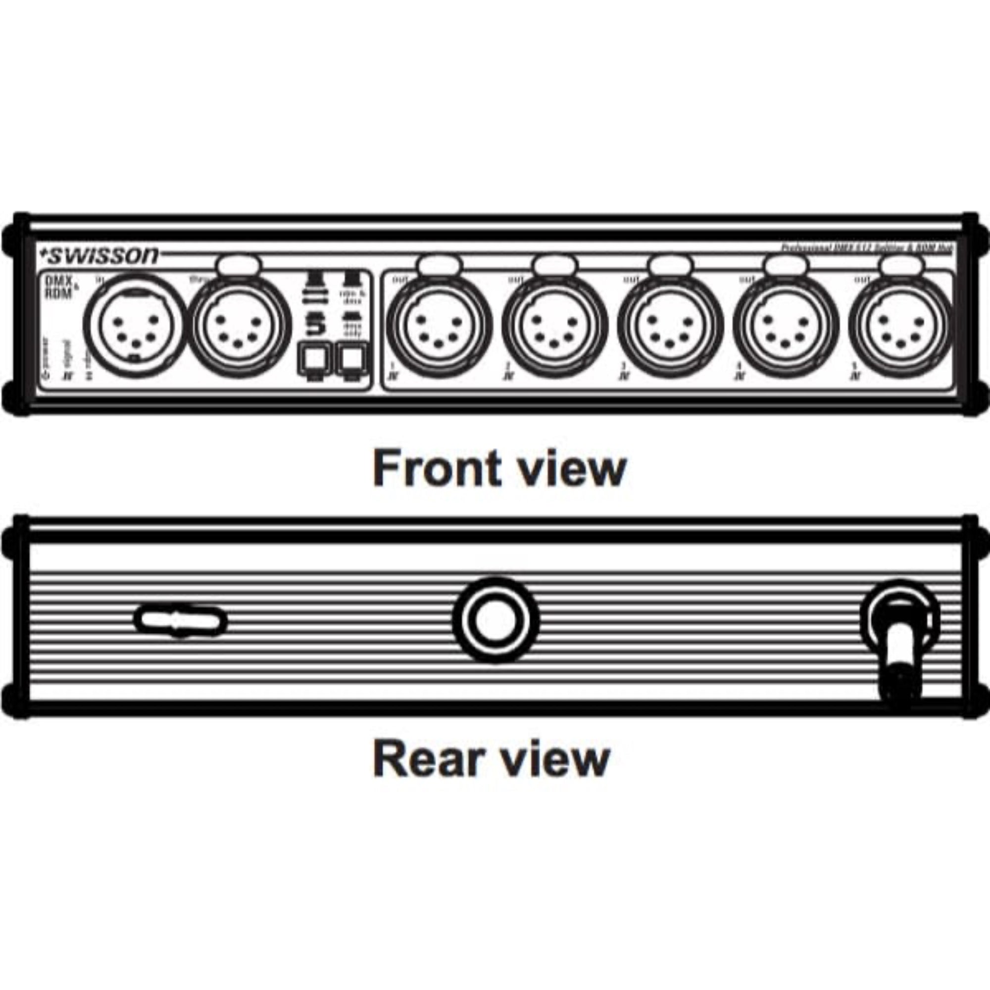 Swisson XSR-5B-US RDM & DMX Splitter (Box)