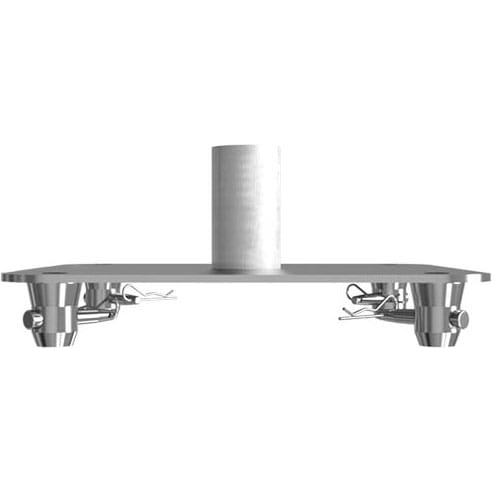 Global Truss F34 Base Plate with Speaker Pole (12" x 12")
