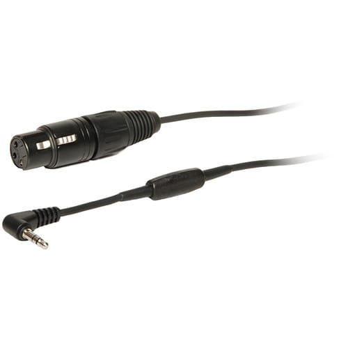 Comtek CB-36 XLRF - 3.5mm Right-Angle Stereo to XLR-F 3-Pin Audio Input Cable (36")