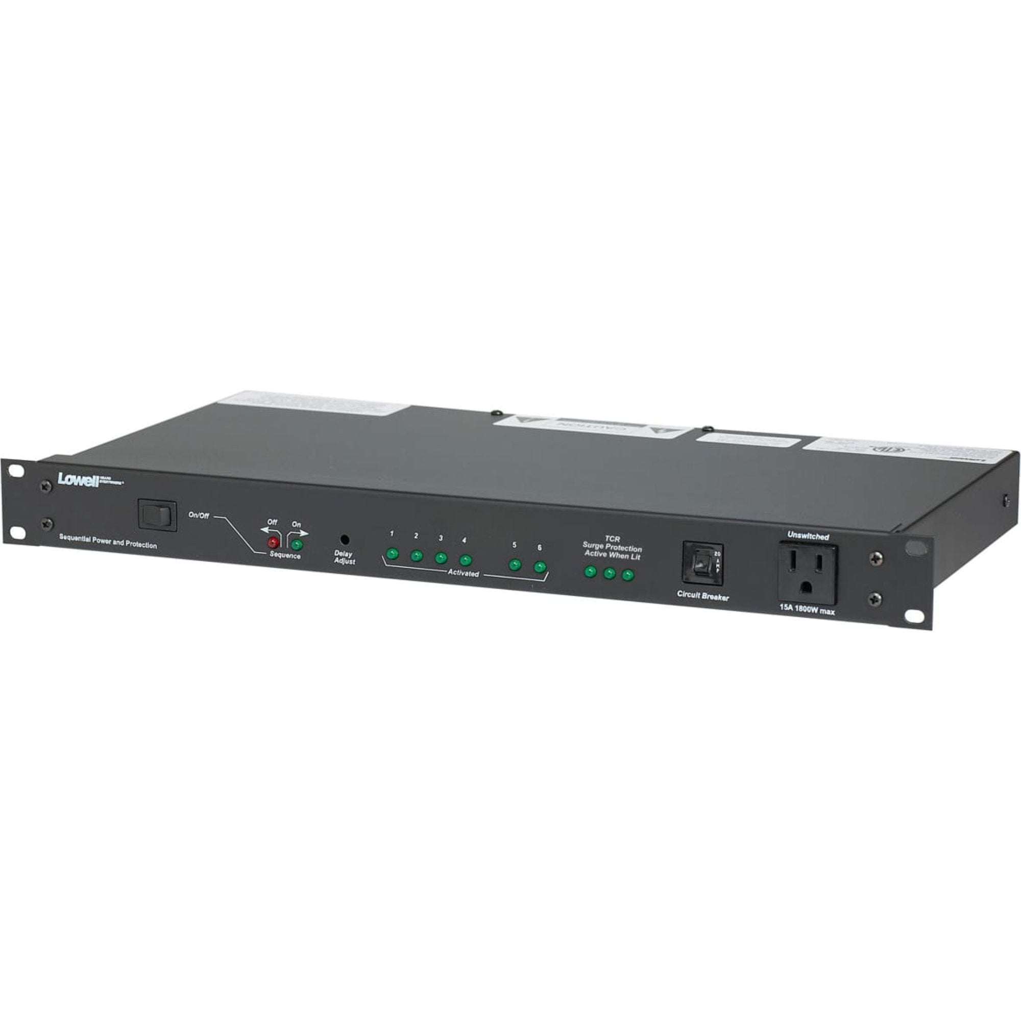 Lowell ACSPR-SEQ6-2009 Rack Mount Power Sequencer (4-Step + 2-RPC)