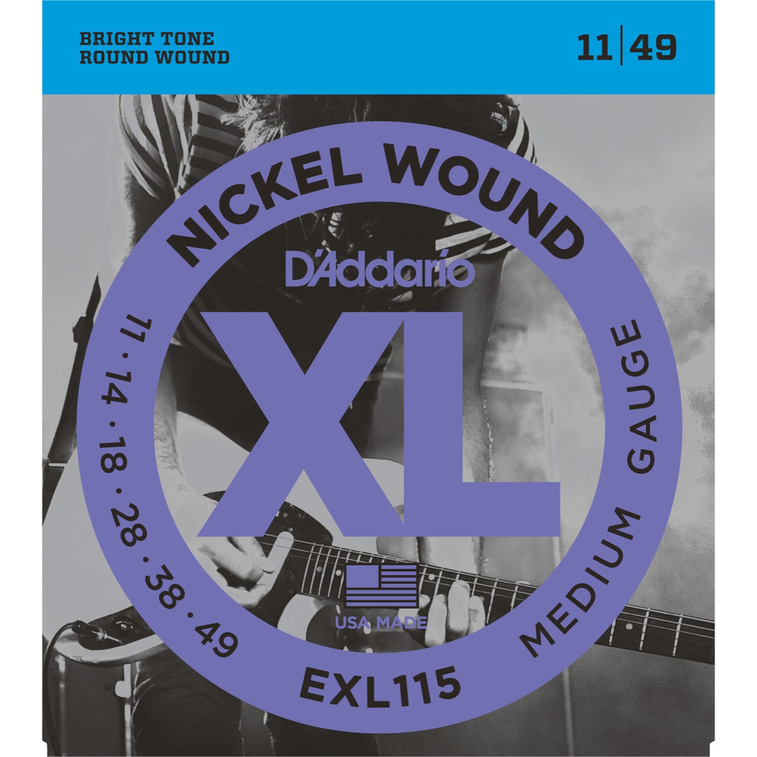 D'Addario EXL115 Electric Guitar Strings (11-49)