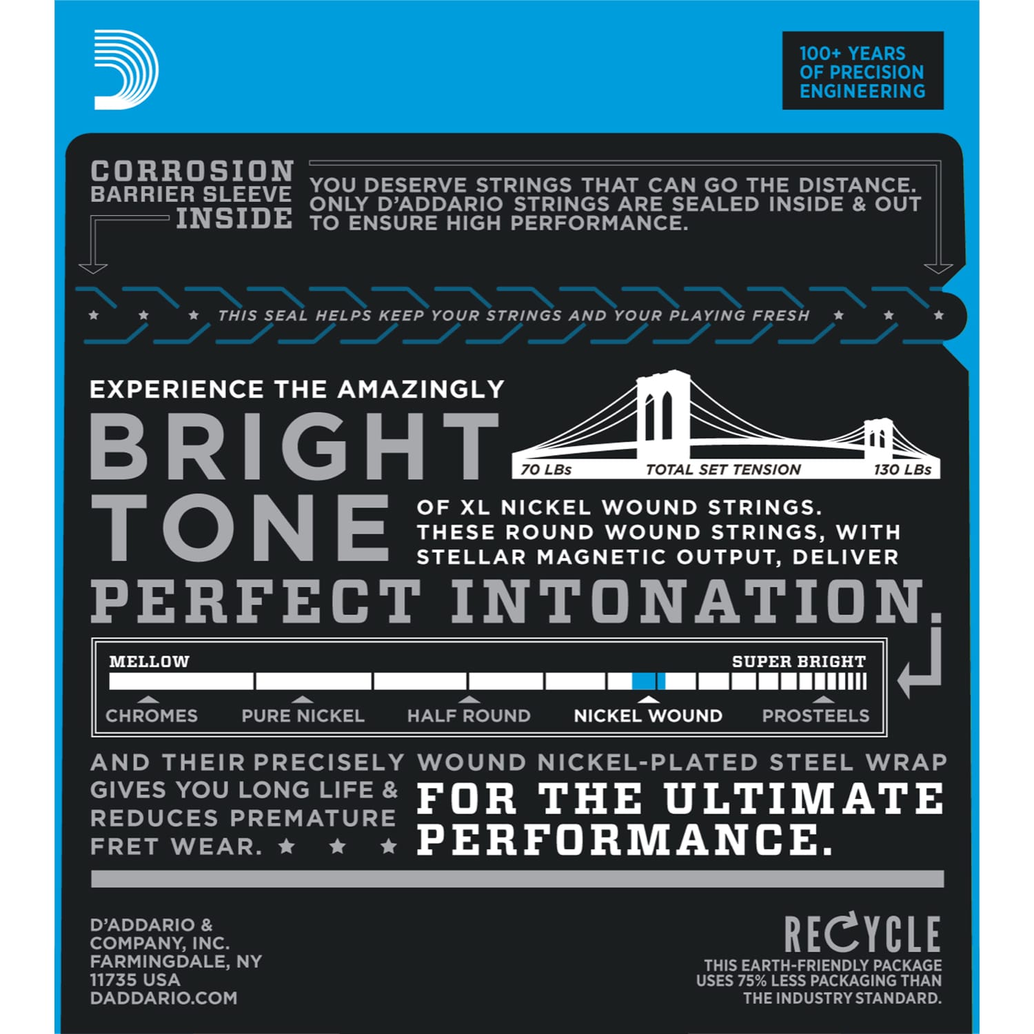 D'Addario EXL120 Electric Guitar Strings (9-42)