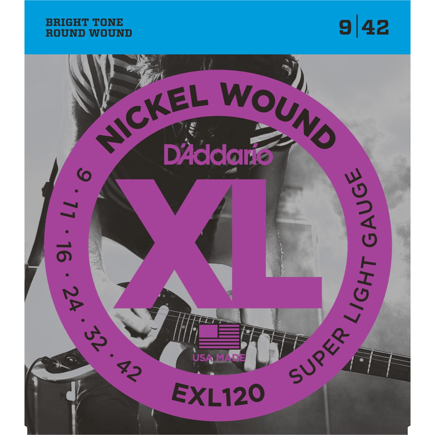 D'Addario EXL120 Electric Guitar Strings (9-42)