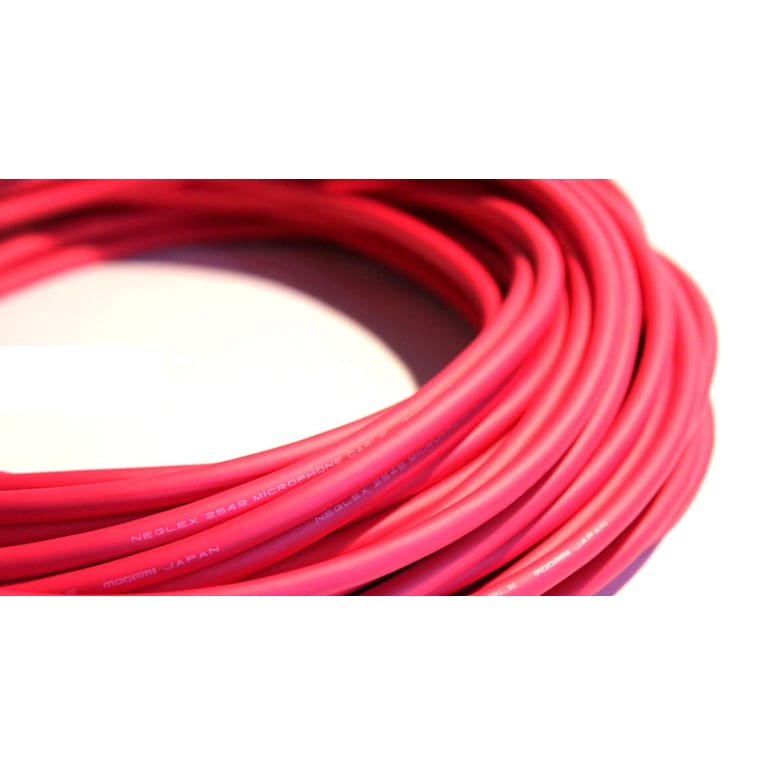 Mogami W2549 Long Run Mic Cable (Red, By the Foot)