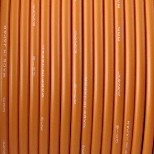 Canare GS-6 OFC Guitar, Keyboard and Instrument Cable (Orange, By the Foot)