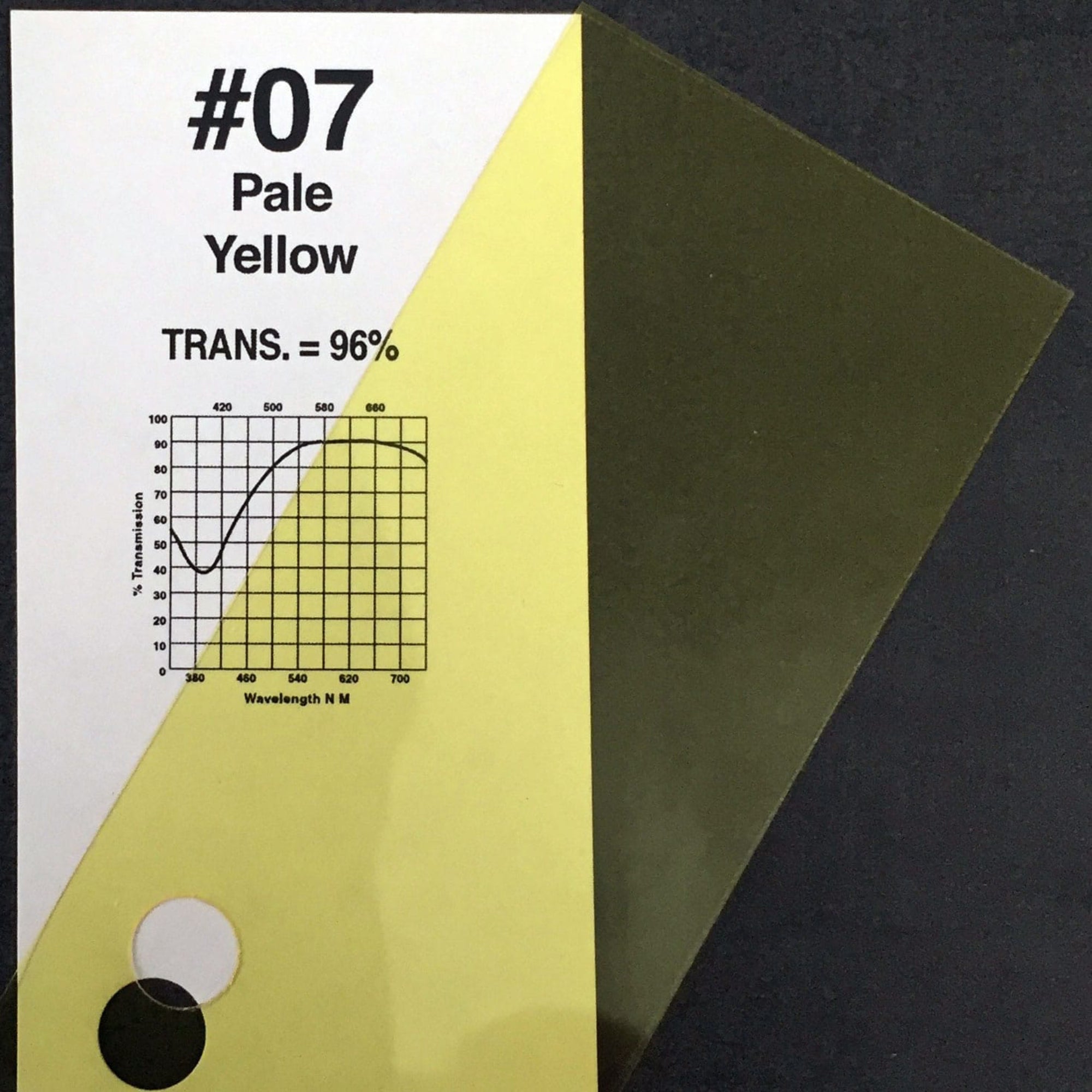 Rosco #07 Roscolux Cinegel Filter Gel Pale Yellow (24" x 25' Roll)