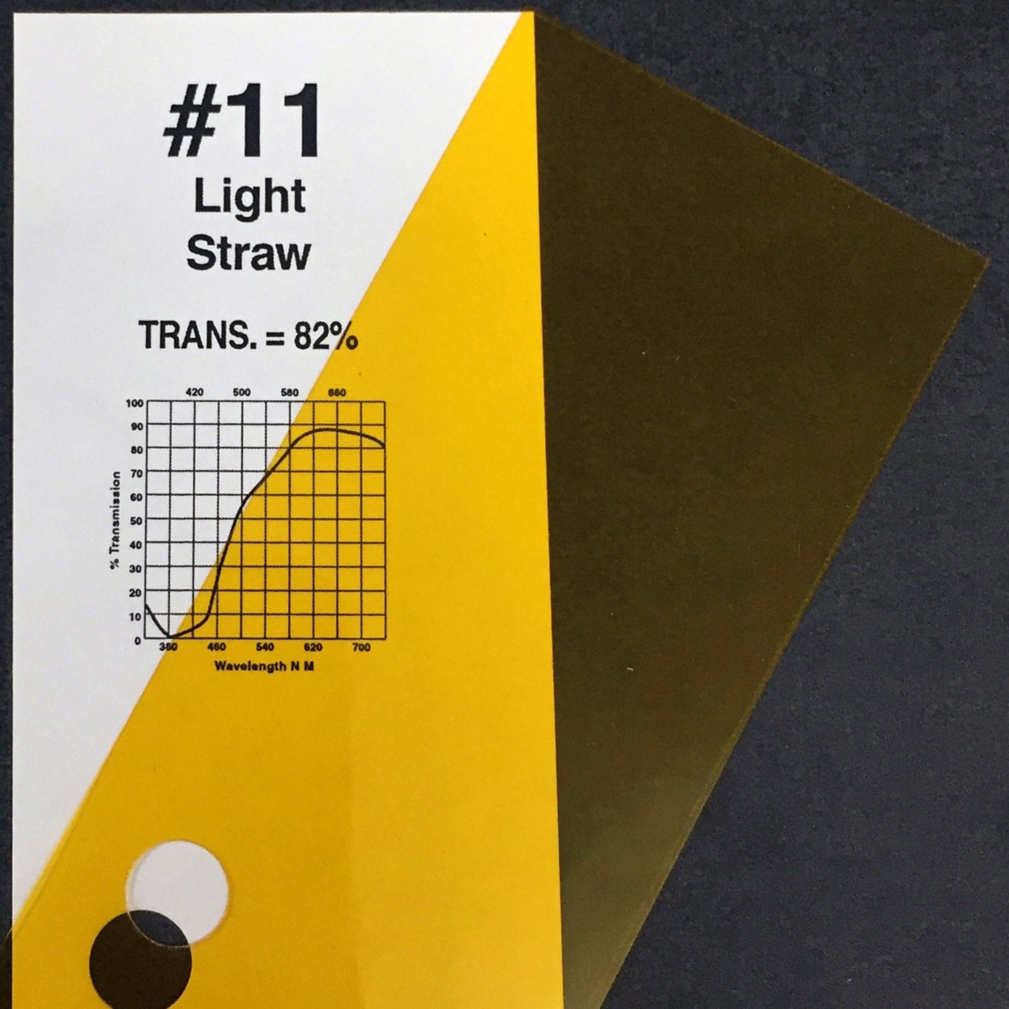 Rosco #11 Roscolux Cinegel Filter Gel Light Straw (20" x 24" Sheet)