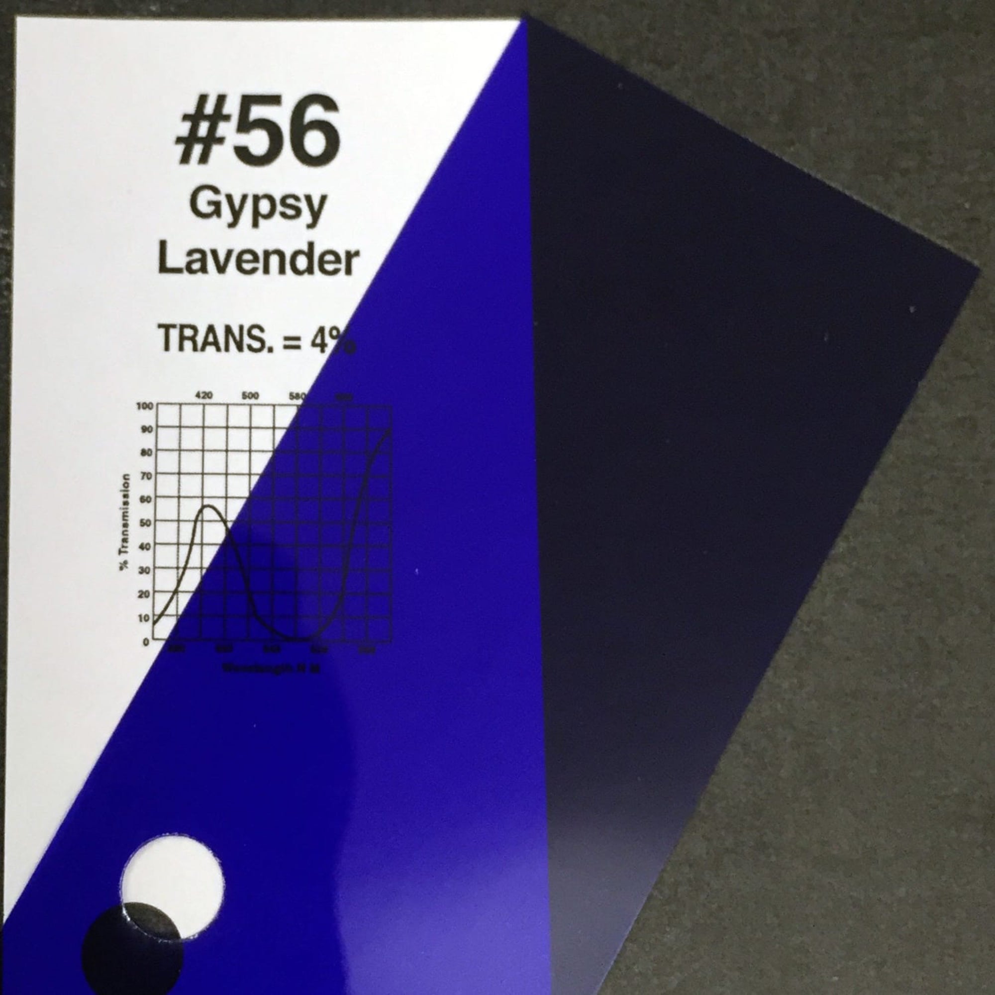 Rosco #56 Roscolux Cinegel Filter Gel Dark Amethyst (20" x 24" Sheet)