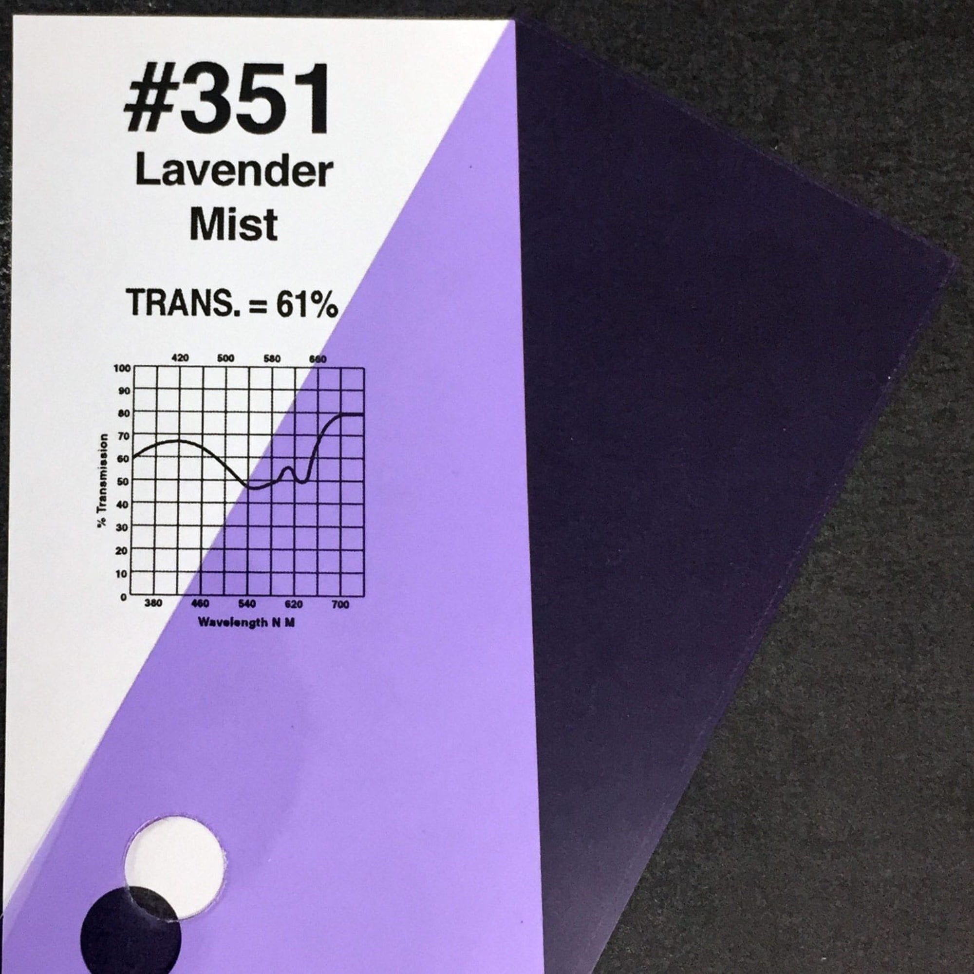 Rosco #351 Roscolux Cinegel Filter Gel Lavender Mist (24" x 25' Roll)
