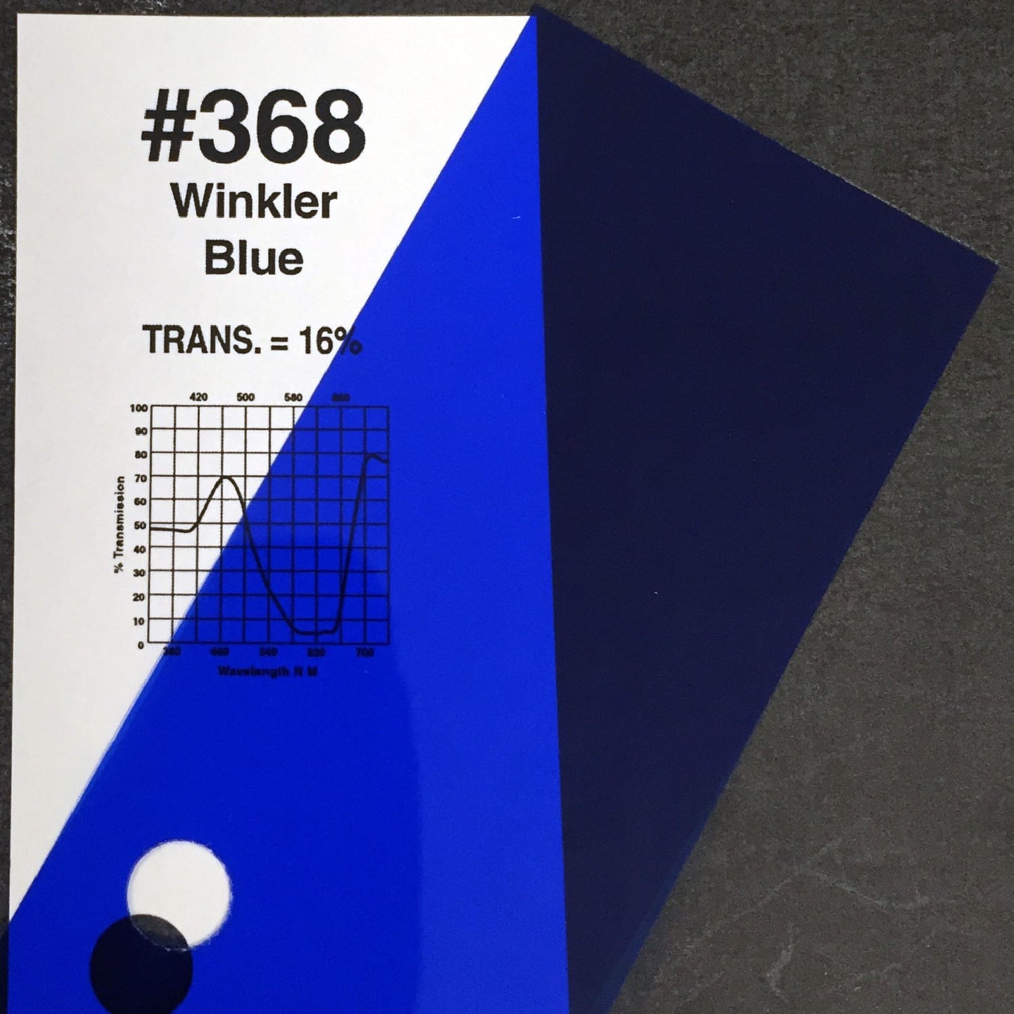 Rosco #368 Roscolux Cinegel Filter Gel Winkler Blue (24" x 25' Roll)