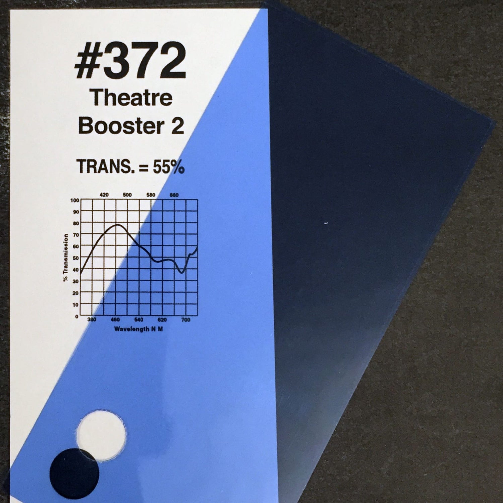 Rosco #372 Roscolux Cinegel Filter Gel Theatre Booster 2 (24" x 25' Roll)