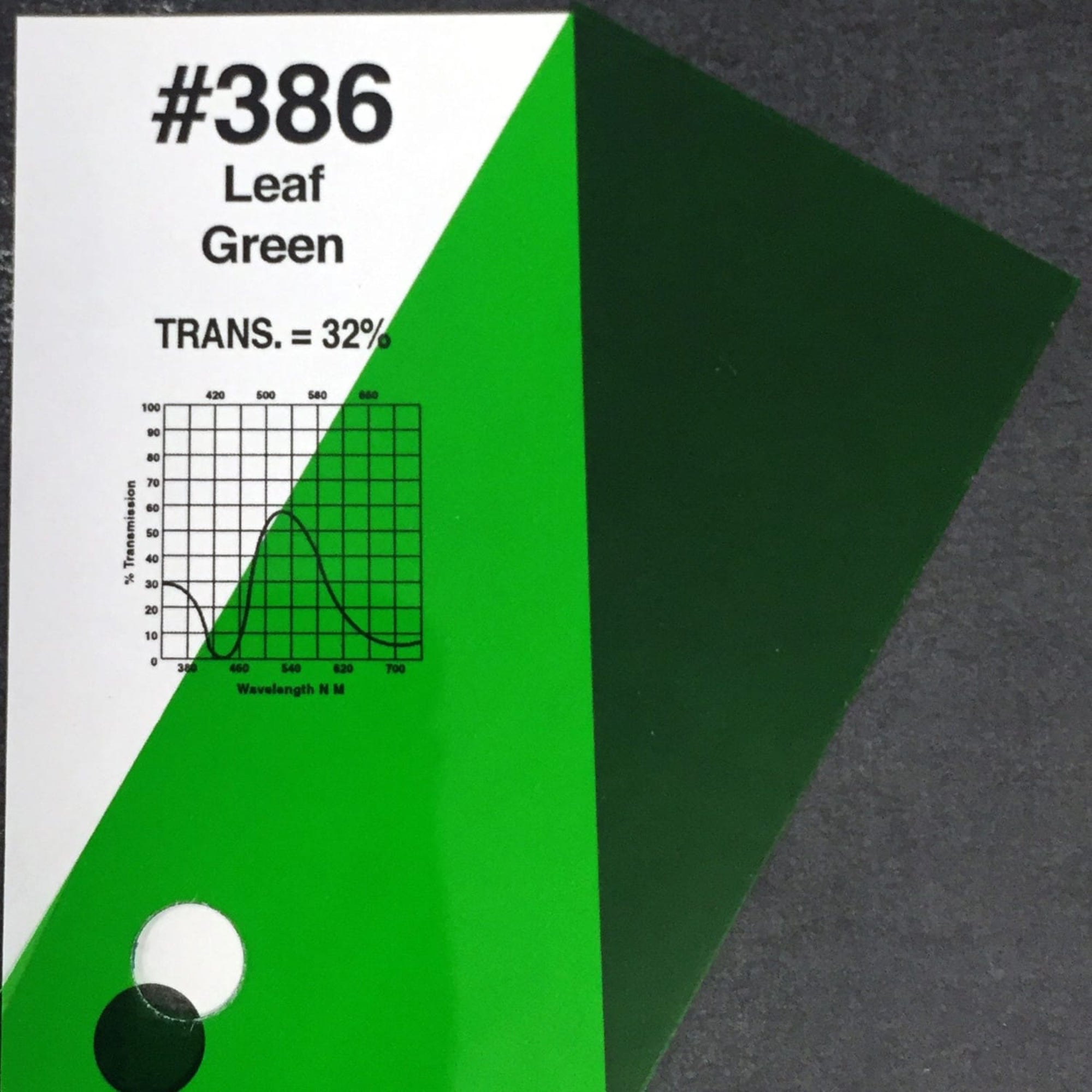 Rosco #386 Roscolux Cinegel Filter Gel Leaf Green (20" x 24" Sheet)