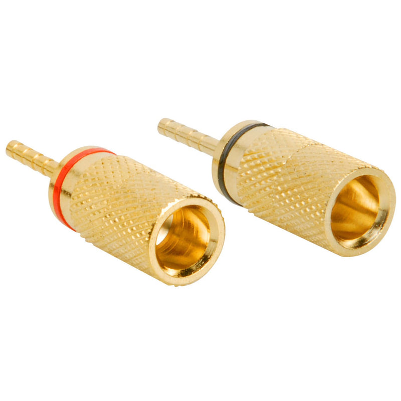 Parts Express 091-310 Gold 12 AWG Speaker Pin Compression Connector (Pair)