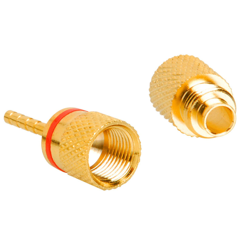 Parts Express 091-310 Gold 12 AWG Speaker Pin Compression Connector (Pair)