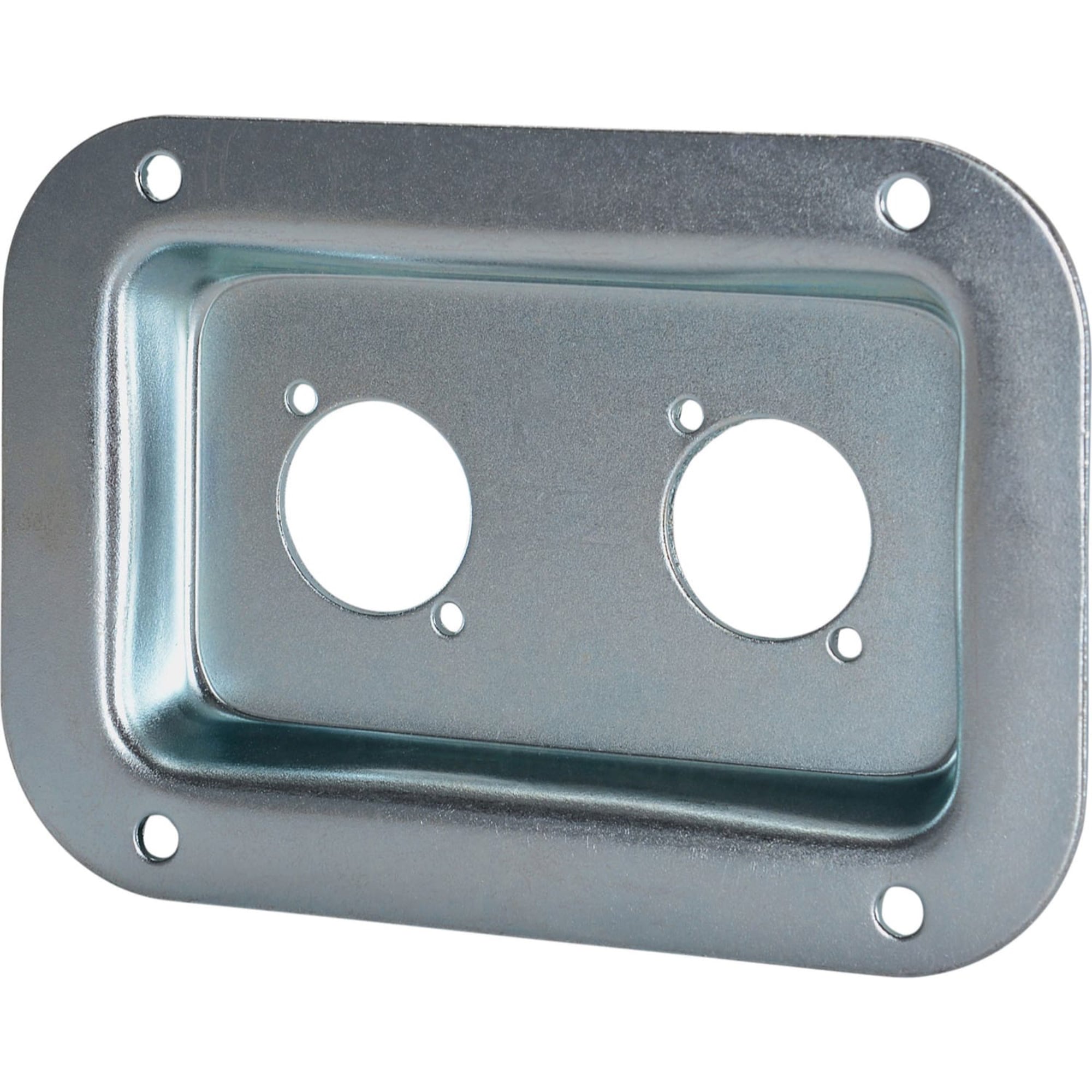 Penn Elcom D0604Z Dish for Two Neutrik D-Series (Silver)