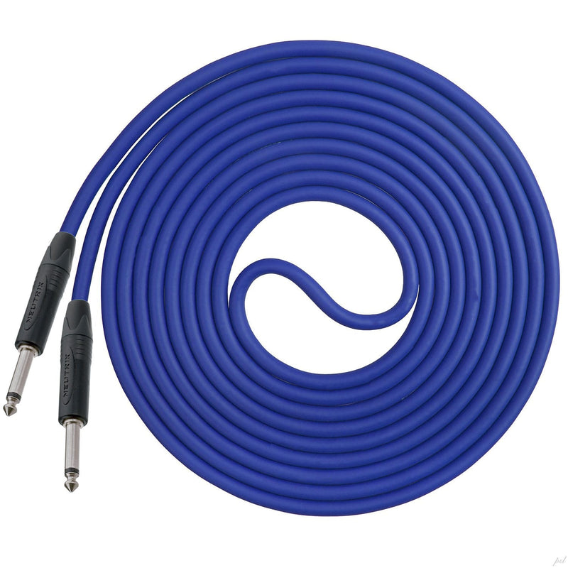 Performance Audio Professional 1/4" Straight to Straight Instrument Cable (12', Blue)