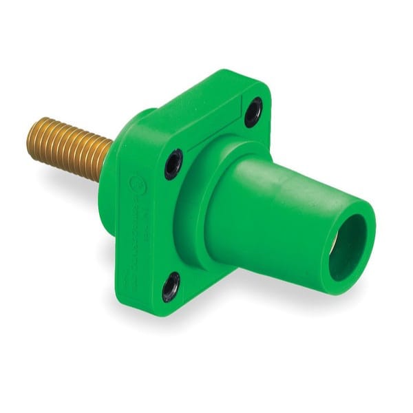 Whirlwind Hubbell HBLFRSGN Single Pole Female Cam-Lock Receptacle (Green)