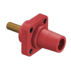Whirlwind Hubbell HBLFRSR Single Pole Female Cam-Lock Receptacle (Red)