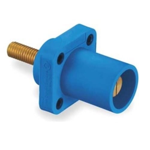 Whirlwind Hubbell HBLMRSBL Single Pole Male Cam-Lock Receptacle (Blue)