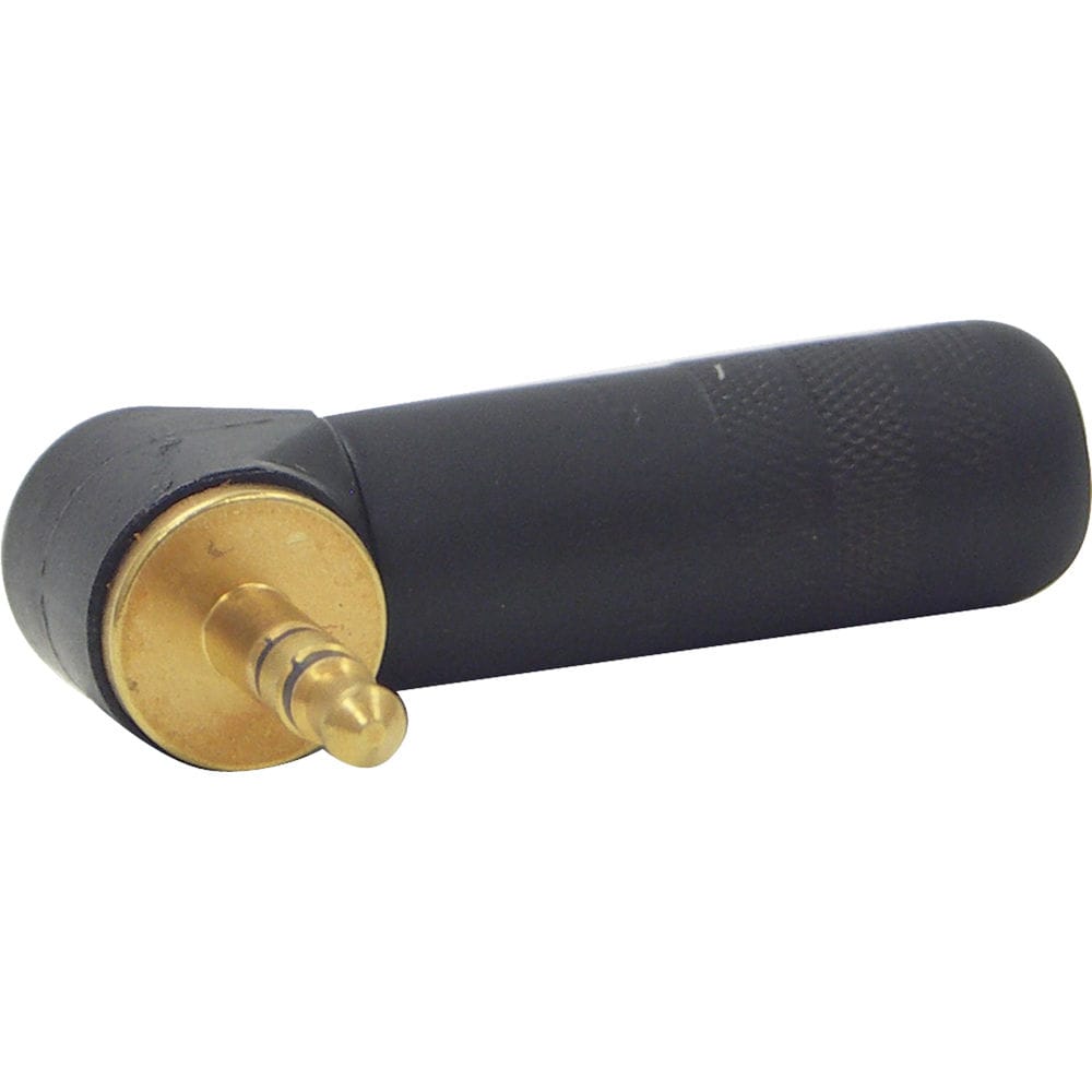 Switchcraft 35HDRABAU 3.5mm Stereo Right-Angle Cable Mount Plug (Black/Gold)