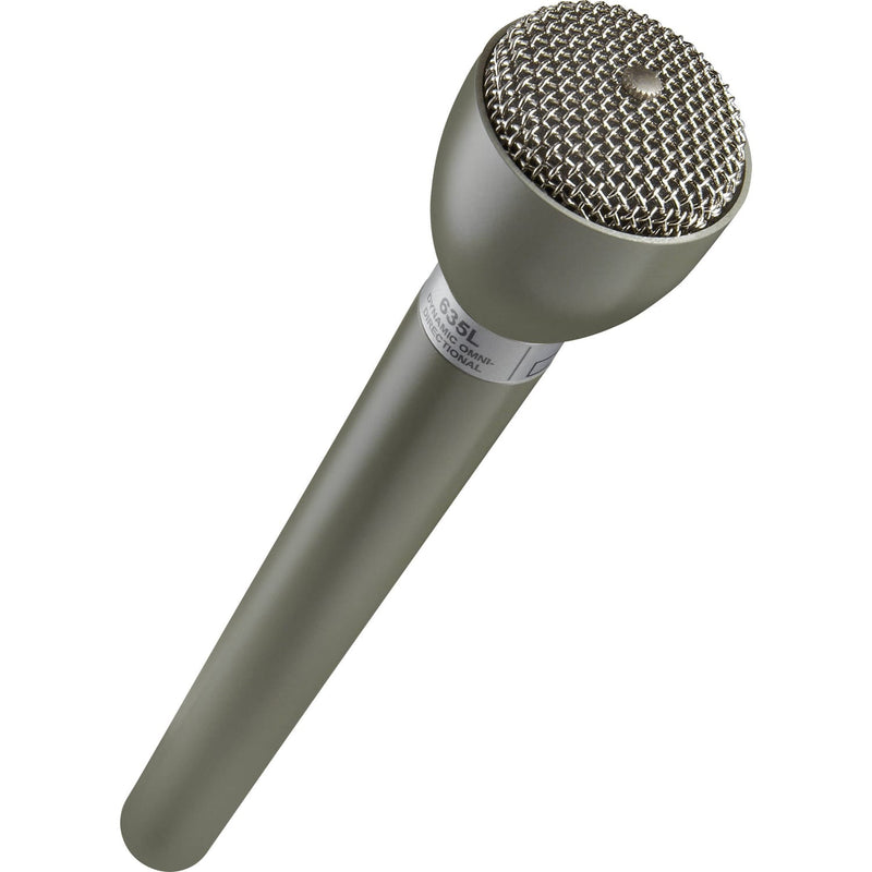Electro-Voice 635L Omnidirectional Handheld Dynamic ENG Microphone with Long Handle (Beige)