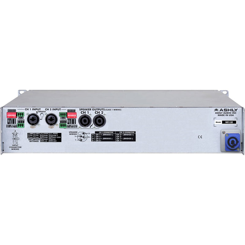 Ashly nX1.52 Network Multi-Mode Power Amplifier (2 x 1500W)